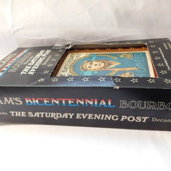 Vintage Jim Beam Bicentennial Decanter Saturday Evening Post Pioneer - Picture 4 of 12